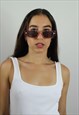 Y2K LIGHT PINK SUNGLASSES IN SQUARE SHAPE
