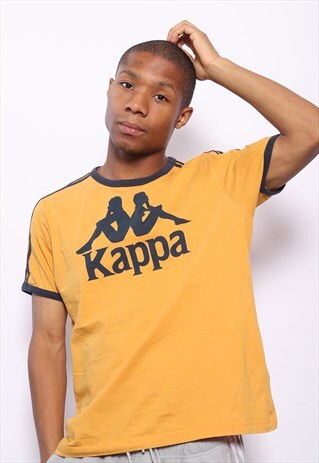 VINTAGE KAPPA BIG LOGO T-SHIRT ORANGE