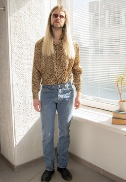 Vintage 80's Blue Straight Jeans