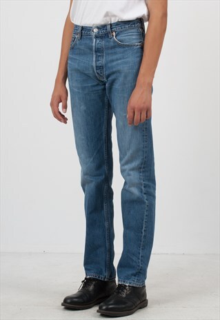 VINTAGE BLUE LEVI'S 501 FIT DENIM JEANS