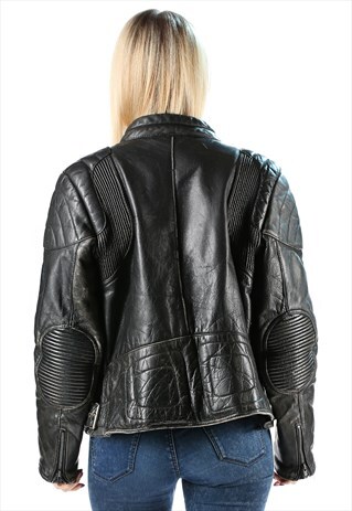 VINTAGE LEATHER MOTO JACKET UNISEX