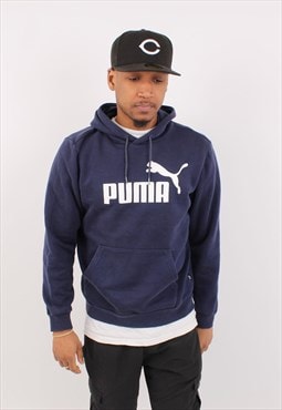 vintage puma navy pullover hoodie