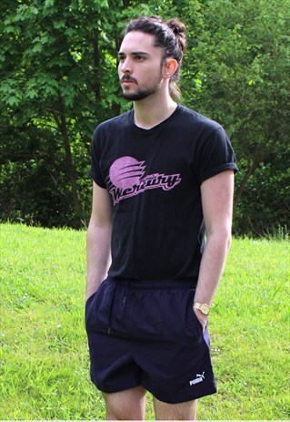 VINTAGE 90S PUMA SHORTS - SMALL - RAVE/RETRO