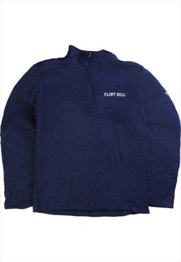 Flint Hill  Flint Hill Quarter Zip Sweatshirt Small Navy Blu