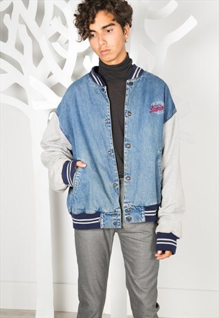 VINTAGE 80'S LEVI'S BOMBER DENIM JACKET / S0092