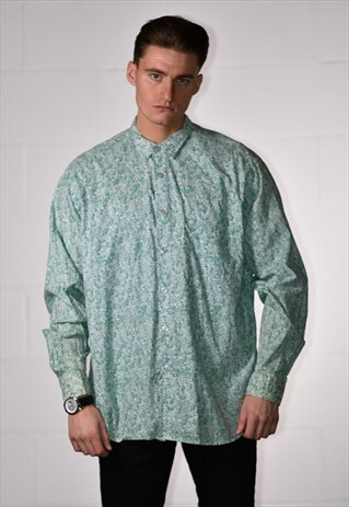 VINTAGE 1990S STUSSY ALLOVER PRINT SHIRT