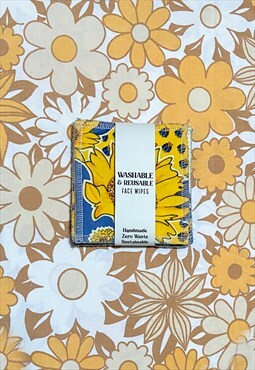 Zero Waste Reusable Face Wipes - Sunflowers