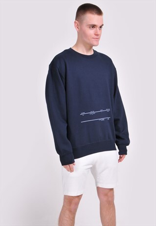 NAVY INVOICE SWEATSHIRT