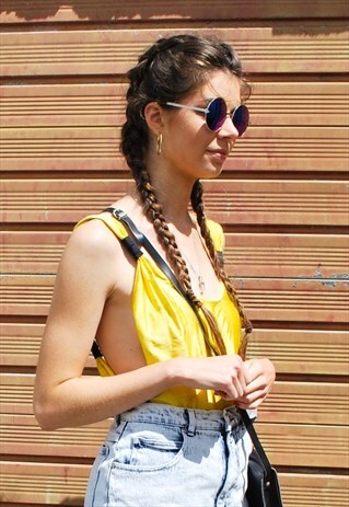 VINTAGE SCOOP SIDE YELLOW BODY