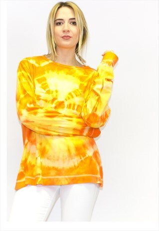 VINTAGE SUNBURST TIE DYE SWEATSHIRT