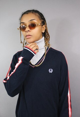 VINTAGE FRED PERRY VINTAGE KNITTED SWEATSHIRT