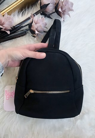 BLACK MINI BACKPACK