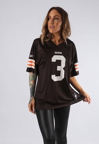 VINTAGE NFL T-SHIRT FOOTBALL JERSEY TOP UK 14 - 16 XL (EDK)