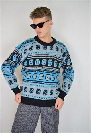 VINTAGE BLUE GRAPHIC SWEATSHIRT