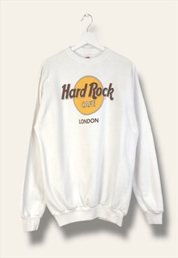 Vintage Hard Rock cafe Sweatshirt London in White L