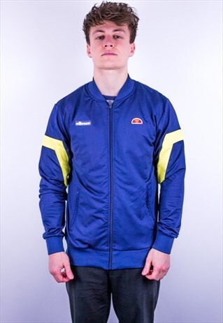 VINTAGE ELLESSE JACKET IN BLUE & YELLOW