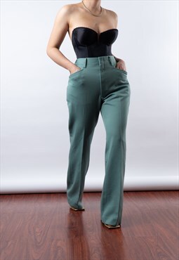 Vintage Jade Green Trousers