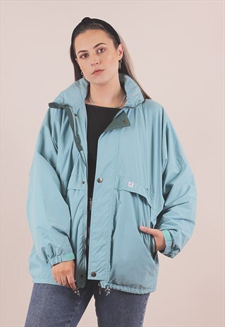 VINTAGE K-WAY BLUE WINDBREAKER JACKET /A1035