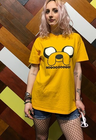 LATER WASTER OCHRE YELLOW TEE SHIRT.