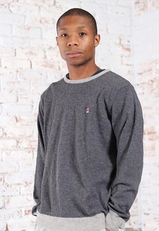 grey fila jumper