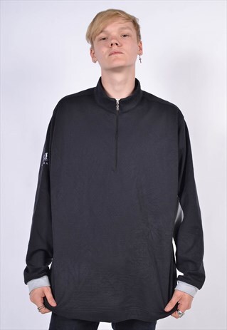 VINTAGE NIKE 1/4 ZIP SWEATSHIRT BLACK