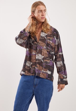 VINTAGE PATTERNED FESTIVAL LONG SLEEVE SHIRT