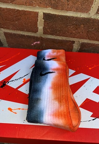 CUSTOMISED UNISEX TIE-DYE NIKE SOCKS- HALLOWEEN
