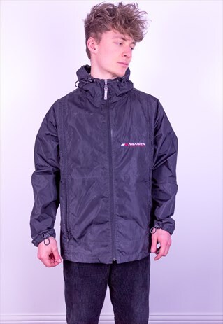 VINTAGE TOMMY HILFIGER JACKET IN BLACK