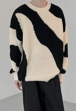 Men's cow pullover sweater S VOL.1