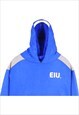 VINTAGE 90'S HOLLOWAY HOODIE HOODED PULLOVER PRINTED BLUE