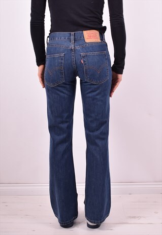 LEVI'S 529 WOMENS VINTAGE JEANS W26 L32 BLUE 90'S
