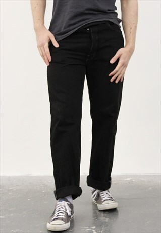 VINTAGE BLACK LEVI'S 501 PAINT JEANS