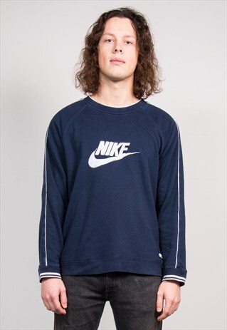 90'S VINTAGE NAVY NIKE SWEATSHIRT JUMPER