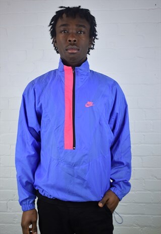 VINTAGE 90'S NIKE 1/2 ZIP SHELL JACKET