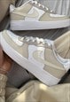 NIKE AIR FORCE 1 LATTE BEIGE LIGHT CREAM