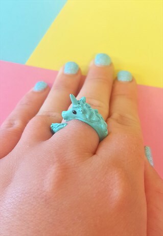 UNICORN MINT GREEN WRAP RING