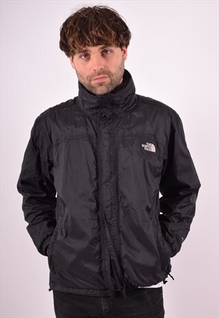 THE NORTH FACE MENS VINTAGE RAIN JACKET MEDIUM BLACK 90S