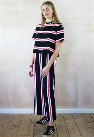 ALLSORTS STRIPED CROP PANTS & BOX TOP CO-ORDINATES
