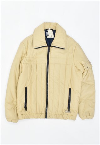 VINTAGE 90'S K-WAY WINDBREAKER JACKET BEIGE