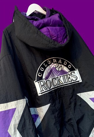 VINTAGE COLORADO ROCKIES MLB BASEBALL STARTER JACKET