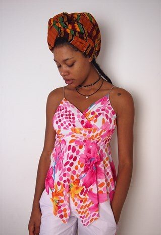 Y2K MULTI PINK PRINT TOP