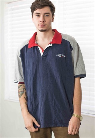 VINTAGE TOMMY HILFIGER SHIRT LOGO 90S XL 12.0