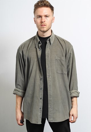 VINTAGE CORDUROY SHIRT GREY