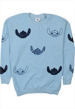 Vintage 90's Disney Sweatshirt Lilo & Stitch Crew Neck Blue