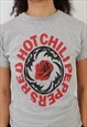 VINTAGE RED HOT CHILLI PEPPERS GREY GRAPHIC T SHIRT