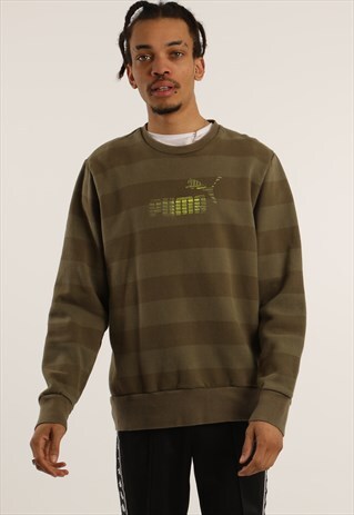 VINTAGE PUMA EMBROIDERED LOGO SWEATSHIRT