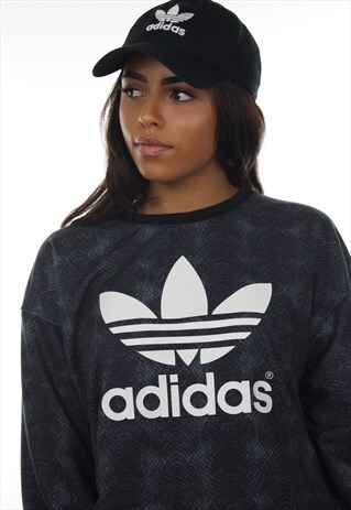 VINTAGE ADIDAS ORIGINALS BIG TREFOIL SWEATSHIRT JUMPER