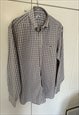 Vintage LACOSTE Checked Shirt. Size 42. Made in France