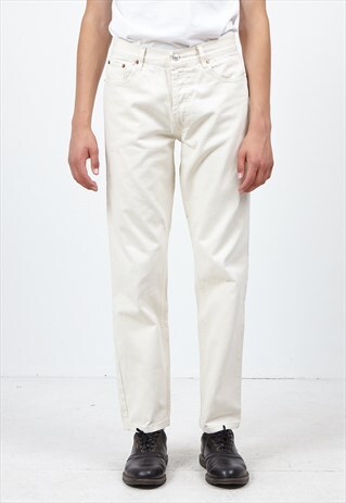 VINTAGE BEIGE LEVI'S 501 FIT DENIM JEANS