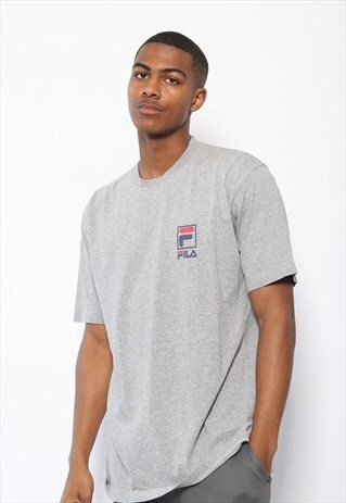 VINTAGE FILA LOGO T-SHIRT GREY